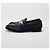 Gucci Mocassino in pelle argento con morsetto Nero - vista 4