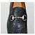 Gucci Mocassino in pelle argento con morsetto Nero - vista 6