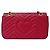 Gucci Borsa a tracolla Marmont Matelassé Rosso - vista 2