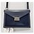 Mulberry Mini borsa a tracolla reversibile in camoscio tono argento Blu - vista 2