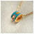 Hermès Pop Necklace Gold Blue Jeans Mini Full Set Gift Quick Delivery White  - view 6