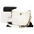 Chanel Borsa hobo in pelle bianca con logo CC, tracolla a catena e crossbody Bianco