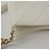Chanel Borsa hobo in pelle bianca con logo CC, tracolla a catena e crossbody Bianco - vista 11