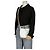 Chanel Borsa hobo in pelle bianca con logo CC, tracolla a catena e crossbody Bianco - vista 14