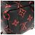 Zaino MINI Palm Springs Louis Vuitton Monogram Infrarouge Nero Rosso - vista 4
