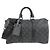 Louis Vuitton Monogram Eclipse Keepall Bandoulière 35cm Boston Bag Nero