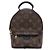 Zaino MINI Palm Springs Monogram Louis Vuitton Marrone