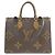 Borsa Louis Vuitton Monogram Giant OnTheGo MM Marrone