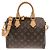 Borsa Boston Louis Vuitton Monogram Speedy Bandoulière Marrone
