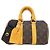 Louis Vuitton Monogram Macassar Keepall Bandoulière Marrone D'oro Giallo