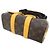 Louis Vuitton Monogram Macassar Keepall Bandoulière Marrone D'oro Giallo - vista 2