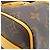 Louis Vuitton Monogram Macassar Keepall Bandoulière Marrone D'oro Giallo - vista 5