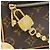 Borsa a tracolla Louis Vuitton Monogram Mini Soft Trunk Marrone - vista 4