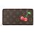 Louis Vuitton Monogram Cherry langes Portemonnaie Braun