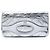 Chanel Silver Quilted Metallic Calfskin 31 Clutch Plata