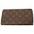 Cartera Larga Zippy Louis Vuitton Brown Monogram Castaño