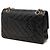 Chanel Black Medium Classic Lambskin Double Flap Nero - vista 2