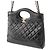 Borsa Shopping 31 Chanel Mini in vitello lucido matelassé nero - vista 2