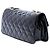 Chanel Black Quilted Patent Glitter Evening Star East West Flap Nero - vista 2