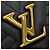 Louis Vuitton New Wave Heart Crossbody in pelle nera Nero - vista 5