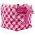 Borsa a tracolla Lunch Box Chanel in tela Gingham rosa CC - vista 2