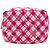Borsa a tracolla Lunch Box Chanel in tela Gingham rosa CC - vista 3