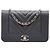 Chanel Black Chevron Caviar Mademoiselle Wallet On Chain Nero