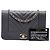 Chanel Black Chevron Caviar Mademoiselle Wallet On Chain Nero - vista 7