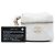 Vanity Clutch Cube in lambskin matelassé bianca con catena Chanel CC Bianco Crudo - vista 6
