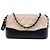 Clutch Gabrielle Double Zip con Catena in Vitello Invecchiato Bicolore Beige Chanel