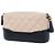 Clutch Gabrielle Double Zip con Catena in Vitello Invecchiato Bicolore Beige Chanel - vista 2