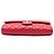Clutch a patta Chanel Red CC Quilted Caviar con catena Rosso - vista 3