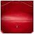 Clutch a patta Chanel Red CC Quilted Caviar con catena Rosso - vista 4