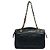 Borsa a mano con zip Chanel in pelle di agnello matelassé nera CC Nero