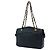 Borsa a mano con zip Chanel in pelle di agnello matelassé nera CC Nero - vista 2