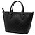 Borsa Tote Convertibile Guccissima Small Nera Gucci Nero - vista 2