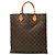 Louis Vuitton Brown Monogram Sac Plat Marrone