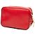 Prada Mini Bolsa Camera em Saffiano Vernice Vermelha Vermelho - vista 2