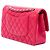 Chanel Pink Medium Classic Iridescent Lambskin Double Flap Rosa - vista 2