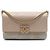 Chanel Beige Small CC Stitched Caviar and Suede Lady Coco Flap