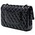 Chanel Black Medium Classic Patent Double Flap Nero - vista 2