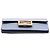 Borsa a Tracolla Baguette Flat Fendi in Pelle di Vitello Blu Blu chiaro - vista 3