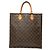 Louis Vuitton Brown Monogram Sac Plat Marrone