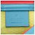 Pouch Scuba in neoprene blu con logo GG in rilievo Gucci - vista 5