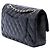 Chanel Black Medium Classic Lambskin Double Flap Nero - vista 2