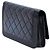 Chanel Portafoglio Boy con catena in pelle di vitello matelassé nera Nero - vista 2