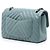 Chanel Blue Small Classic Chevron Lambskin Double Flap Blu chiaro - vista 2