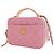Chanel Vanity Case Pick Me Up Small in pelle caviar matelassé rosa - vista 3