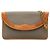 Borsa a tracolla Dior in tela grigia con catena Marrone