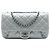 Chanel Gray Medium Quilted Calfskin Coco Pleats Chain Flap Marrone